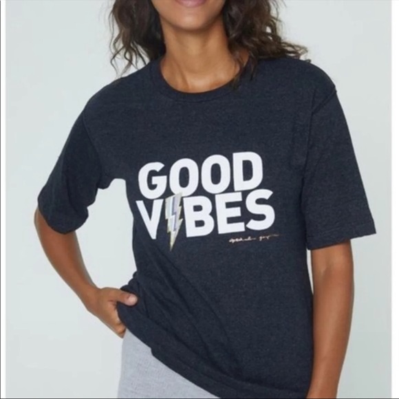 Spiritual Gangster Tops - Spiritual Gangster Good Vibes Short Sleeve Tee Size S